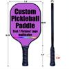 Customized Pickleball Paddle, Graphite Pickleball Paddle/Paddles Set, Polypropylene Honeycomb Core, Portable Paddle Cover, Lightweight Pickleball Racket, MediumOrchid view 3
