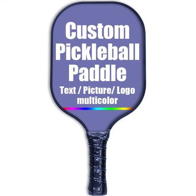 Custom Stylish Premium Pickleball Paddle Racket, 3D Print Personalized Add Your Picture Design Indoor Outdoor Pickle Ball Paddle, Fiberglass Surface, Honeycomb Core, Violet