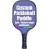 Custom Stylish Premium Pickleball Paddle Racket, 3D Print Personalized Add Your Picture Design Indoor Outdoor Pickle Ball Paddle, Fiberglass Surface, Honeycomb Core, Violet view 1