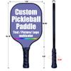 Custom Stylish Premium Pickleball Paddle Racket, 3D Print Personalized Add Your Picture Design Indoor Outdoor Pickle Ball Paddle, Fiberglass Surface, Honeycomb Core, Violet view 3