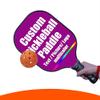 Customized Pickleball Paddle, Personalized Graphite Pickleball Paddle/Paddles Set, Polypropylene Honeycomb Core, Portable Paddle Cover, Lightweight Pickleball Racket, Lightpurple view 2