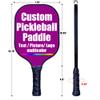Customized Pickleball Paddle, Personalized Graphite Pickleball Paddle/Paddles Set, Polypropylene Honeycomb Core, Portable Paddle Cover, Lightweight Pickleball Racket, Lightpurple view 3