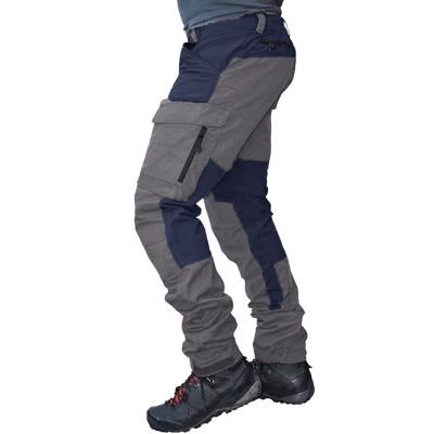 ZYXTIM Men's Ripstop Hiking Pants Quick Dry Lightweight Breathable Waterproof Outdoor Climbing Fishing Travel Camping Pants Grey