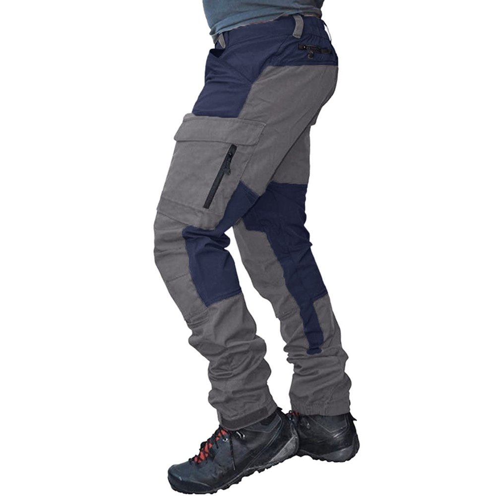 ZYXTIM Men's Ripstop Hiking Pants Quick Dry Lightweight Breathable Waterproof Outdoor Climbing Fishing Travel Camping Pants Grey