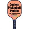 Customize Pickleball Paddle, Personalized Graphite Pickleball Paddle/Paddles Set, Polypropylene Honeycomb Core, Portable Paddle Cover, Lightweight Pickleball Racket, LightSalmon view 1