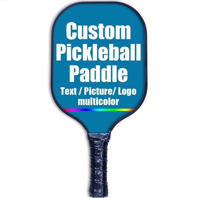 Custom Stylish Premium Pickleball Paddle Racket, 3D Print Personalized Add Your Picture Design Indoor Outdoor Pickle Ball Paddle, Fiberglass Surface, Honeycomb Core, SapphireBlue