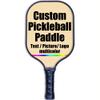 Custom Stylish Premium Pickleball Paddle Racket, 3D Print Personalized Add Your Picture Design Indoor Outdoor Pickle Ball Paddle, Fiberglass Surface, Honeycomb Core, Wheat view 1