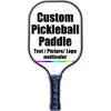 Custom Stylish Premium Pickleball Paddle Racket, 3D Print Personalized Add Your Picture Design Indoor Outdoor Pickle Ball Paddle, Fiberglass Surface, Honeycomb Core, White view 1