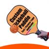 Custom Stylish Premium Pickleball Paddle Racket, 3D Print Personalized Add Your Picture Design Indoor Outdoor Pickle Ball Paddle, Fiberglass Surface, Honeycomb Core, SandyBrown view 2