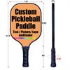 Custom Stylish Premium Pickleball Paddle Racket, 3D Print Personalized Add Your Picture Design Indoor Outdoor Pickle Ball Paddle, Fiberglass Surface, Honeycomb Core, SandyBrown view 3