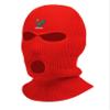 Colorful Rooster Embroidered Three Hole Ski Mask Balaclava (Red) view 1