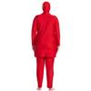 Plus Size Modest Swimsuits for Women Full Body Islamic Burkini Muslim Swimwear Swim Top Pants Hijab Red 6XL view 3