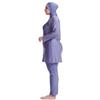 IKADEX Plus Size Modest Swimsuits for Women Full Body Islamic Burkini Muslim Swimwear Swim Top Pants Hijab Grey 02 4XL view 2