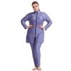IKADEX Plus Size Modest Swimsuits for Women Full Body Islamic Burkini Muslim Swimwear Swim Top Pants Hijab Grey 02 4XL view 4