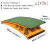 High Jumps Spring Board Athletics Field School Elastic Board, Vaulting Training Equipment Jumping Aid Board, Hardwood Heavy Duty Gymnastics Supplies ( Color : 9 Springs , Size : 60x120cm/23.6"x47.2" ) view 2