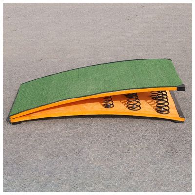 LXLZYXSF Somersault High Jumps Springboard Elastic Board for Adults Youths Kids, Kung Fu Martial Arts Training Equipment, Jumping Aid Supplies, School (Color : 9 Springs, Size : 60x120cm/23.6"x47.2")