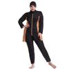 IKADEX Plus Size Modest Swimsuits for Women Full Body Islamic Burkini Muslim Swimwear Swim Top Pants Hijab Black 04 6XL view 1