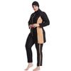 IKADEX Plus Size Modest Swimsuits for Women Full Body Islamic Burkini Muslim Swimwear Swim Top Pants Hijab Black 04 6XL view 2