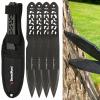 BwondMand Throwing Spikes Set 6 Pack, 9.25" Stainless Steel 0.236" Thick Outdoor Throwing Set with Nylon Sheath for Beginners or an Expert, Throwing Products view 1