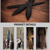 BwondMand Throwing Spikes Set 6 Pack, 9.25" Stainless Steel 0.236" Thick Outdoor Throwing Set with Nylon Sheath for Beginners or an Expert, Throwing Products view 3