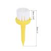 PATIKIL Golf Tee Brush Top 2 Inch, 6 Pack Unbreakable Plastic Golfing Tees Low Friction Resistance for Men and Women, Yellow view 2