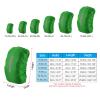 PATIKIL 15-25L Waterproof Backpack Rain Cover, Non-Slip Backpack Cover with Vertical Reflective Strap Stay Dry for Hiking, Camping, Hunting, XS, Light Green view 2