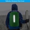 PATIKIL 15-25L Waterproof Backpack Rain Cover, Non-Slip Backpack Cover with Vertical Reflective Strap Stay Dry for Hiking, Camping, Hunting, XS, Light Green view 4