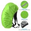 PATIKIL 40-50L Waterproof Backpack Rain Cover, 2 Pack Non-Slip Backpack Cover with Vertical Reflective Strap Stay Dry for Hiking, Camping, Hunting, M, Lawn Green view 3