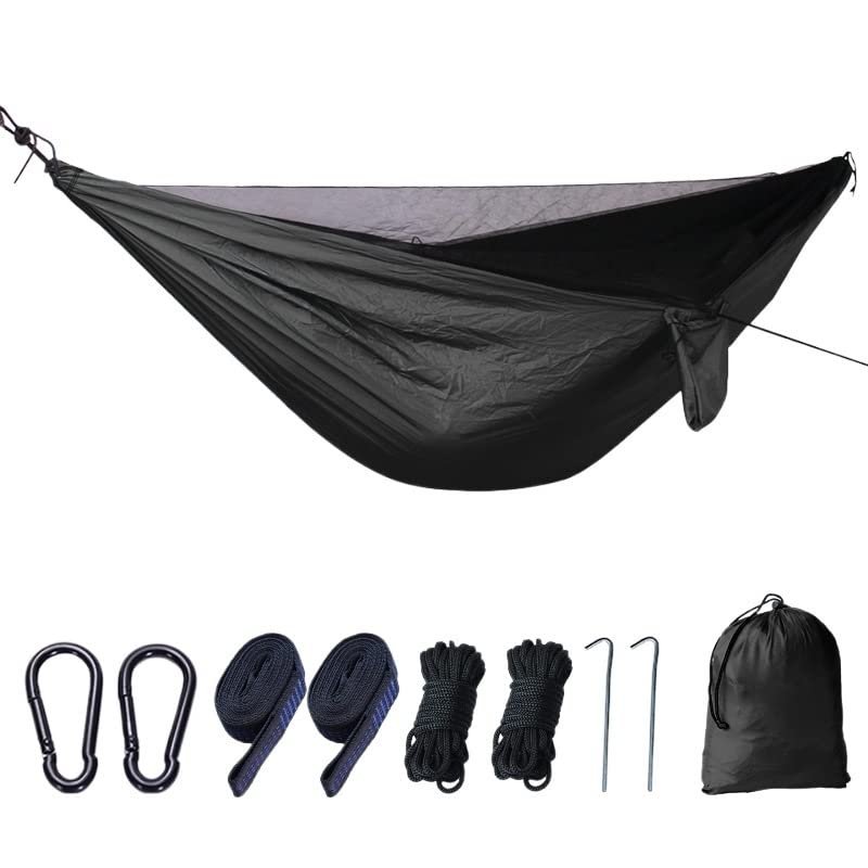 HEPYLAIFU Hammock Tent Heavy Duty Portable Camping Hammock with net Travel Backpacking Hiking Outdoor (Size : E)