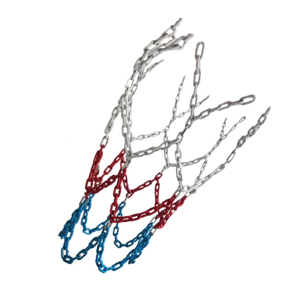 1pc Professional Basketball Chain Net Color Mesh Easy Installation for Courts Heavy Duty Material Compatible Standard
