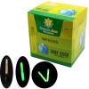 linguang 50-250pcs Green Long Lasting Fishing Glow Sticks with Sleeve and Corks Slide On Line for Underwater,BellBobbers Floater (50pcs 7.5mm75mm) view 1