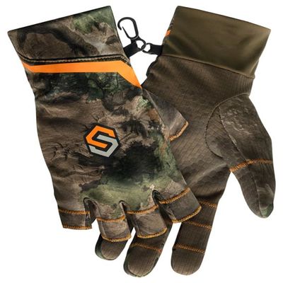ScentLok Lightweight Camo Customizable Gloves for Hunting (Mossy Oak Terra Outland, X-Large)