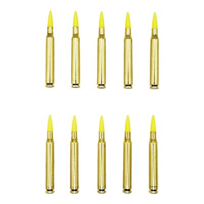 223 Remington / 5.56 NATO Snap caps - Dummy Training Rounds - Set of 10 (Yellow & Brass)