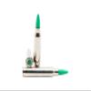 223 Remington / 5.56 NATO Snap caps - Dummy Training Rounds - Set of 10 (Green & Nickel) view 2