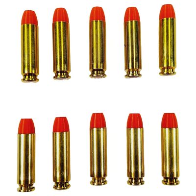 10mm AUTO Snap caps - Dummy Training Rounds - Set of 10 (Red & Brass)