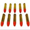 10mm AUTO Snap caps - Dummy Training Rounds - Set of 10 (Red & Brass) view 3