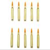 223 Remington / 5.56 NATO Snap caps - Dummy Training Rounds - Set of 10 (Orange & Brass) view 1