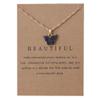 Adoshine Butterfly Necklace Bohemian Retro Chain Friendship Necklace for Women Good Luck Pendant Chain Necklace with Message Card Gift Card view 1
