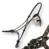 Double Diamond Halter Company 5/16 Polypropylene Halter | Built by Cowboys, Tested by Broncs | (Mule, Black (Primary)/Tan) view 1