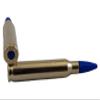 223 Remington / 5.56 NATO Snap caps - Dummy Training Rounds - Set of 10 (Blue & Nickel) view 2