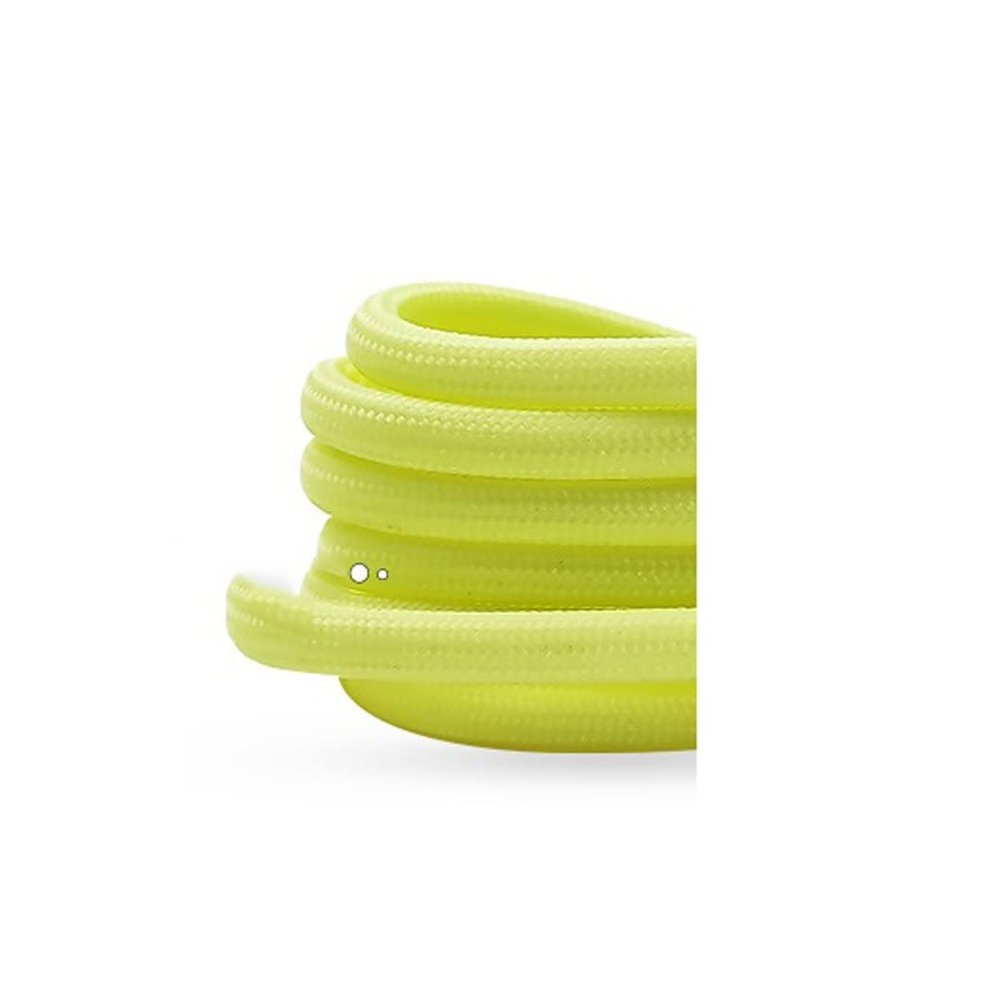 DANCOLOR Round Luminous Shoelaces Glow in The Dark Night Color Fluorescent Shoelace Sports Canvas Adult Children Shoe Laces (Color : Yellow, Size : 180 cm)