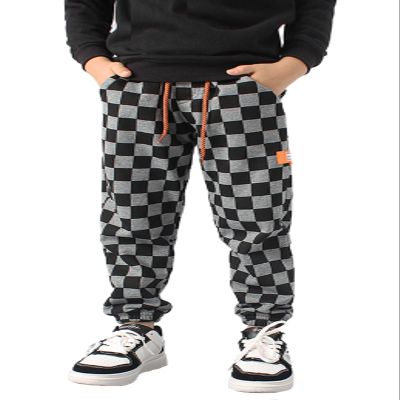 SHHYJUN Boys Plaid Thin Sweatpants Kids New Sports Leisure Active Pants 5-13 Years (US, Age, 8 Years, 9 Years, Black 1)