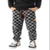 SHHYJUN Boys Plaid Thin Sweatpants Kids New Sports Leisure Active Pants 5-13 Years (US, Age, 8 Years, 9 Years, Black 1) view 1