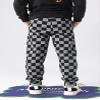 SHHYJUN Boys Plaid Thin Sweatpants Kids New Sports Leisure Active Pants 5-13 Years (US, Age, 8 Years, 9 Years, Black 1) view 2