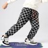 SHHYJUN Boys Plaid Thin Sweatpants Kids New Sports Leisure Active Pants 5-13 Years (US, Age, 8 Years, 9 Years, Black 1) view 3