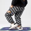 SHHYJUN Boys Plaid Thin Sweatpants Kids New Sports Leisure Active Pants 5-13 Years (US, Age, 8 Years, 9 Years, Black 1) view 4