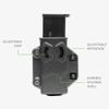 Alien Gear Photon Mag Carrier - Adjustable Cant, Retention, Ride Height - IWB/OWB Magazine Holder - Sidecar - Mag Holder, Tactical Mag Pouch - Made in The USA view 3