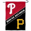House Divided Phillies and Pirates Double Sided Garden Flag view 1
