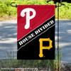 House Divided Phillies and Pirates Double Sided Garden Flag view 2