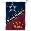 House Divided Cowboys and Commanders Double Sided Garden Flag view 1
